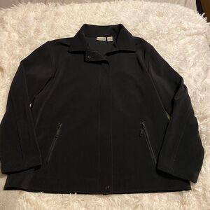Chico’s Size 2 Black Zip Up Sport Jacket